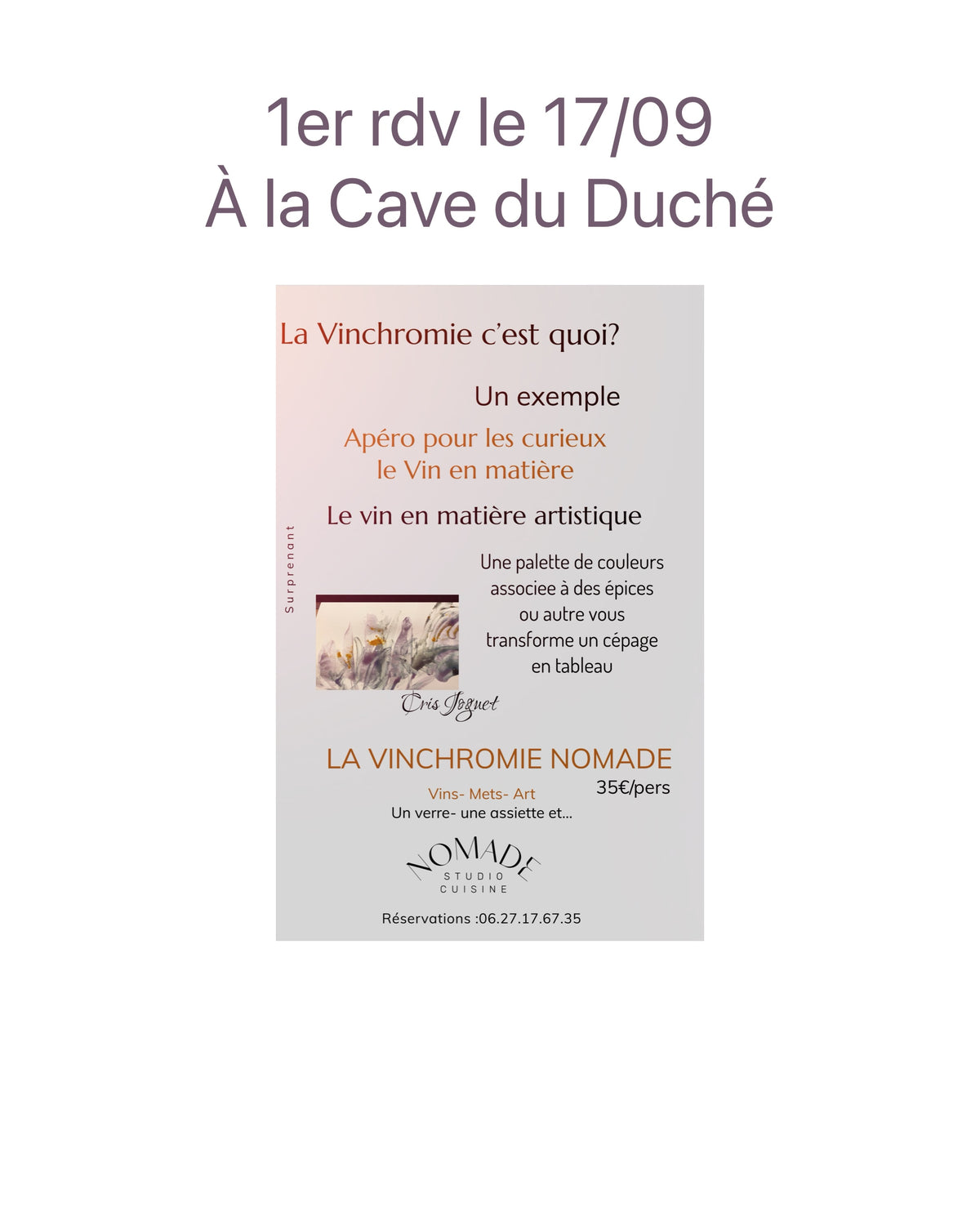Vinchromie Nomade - le vin comme matière vivante